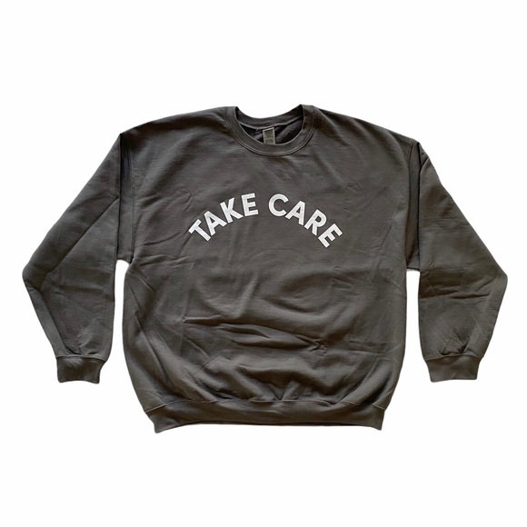NEW Take Care Crewneck | Charcoal - Picture 3 of 4